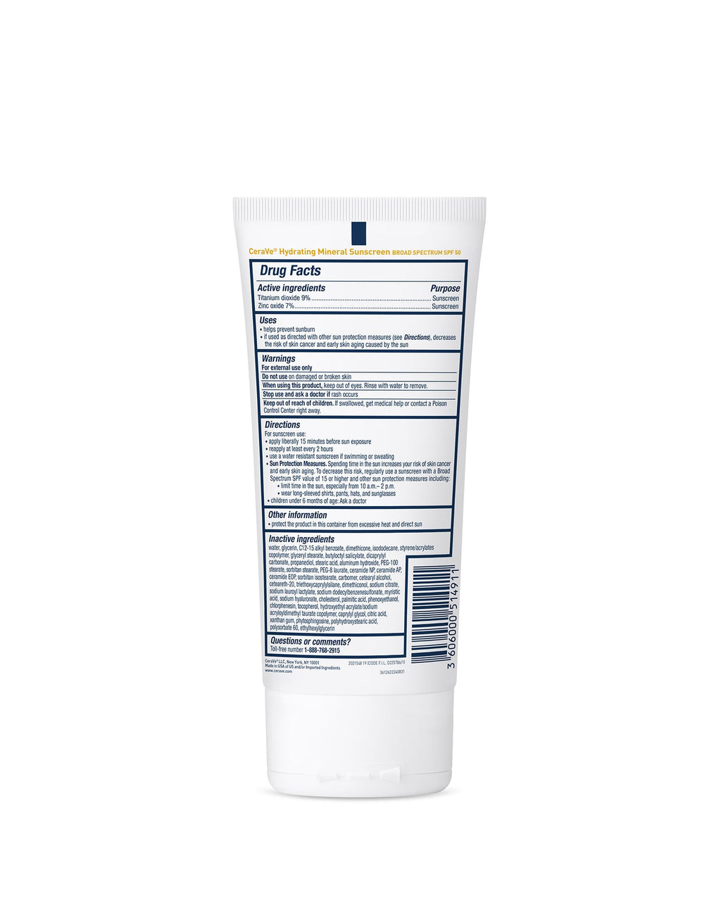 Hydrating Mineral Sunscreen SPF 50 Body Lotion