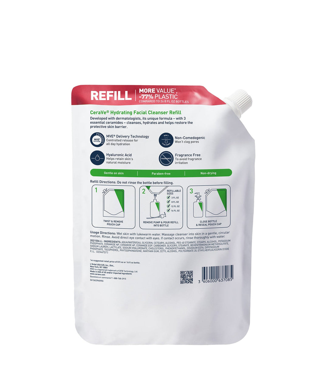Hydrating Facial Cleanser Refill