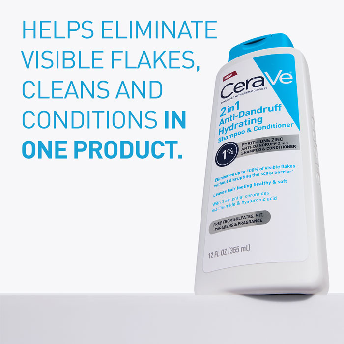 2-in-1 Anti-Dandruff Hydrating Shampoo and Conditioner