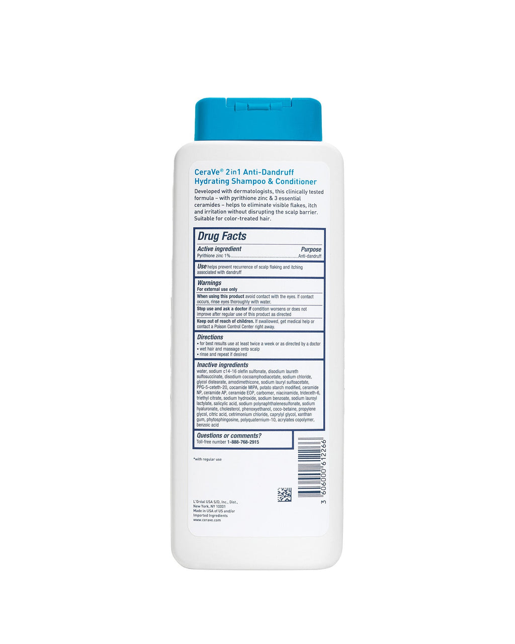2-in-1 Anti-Dandruff Hydrating Shampoo and Conditioner