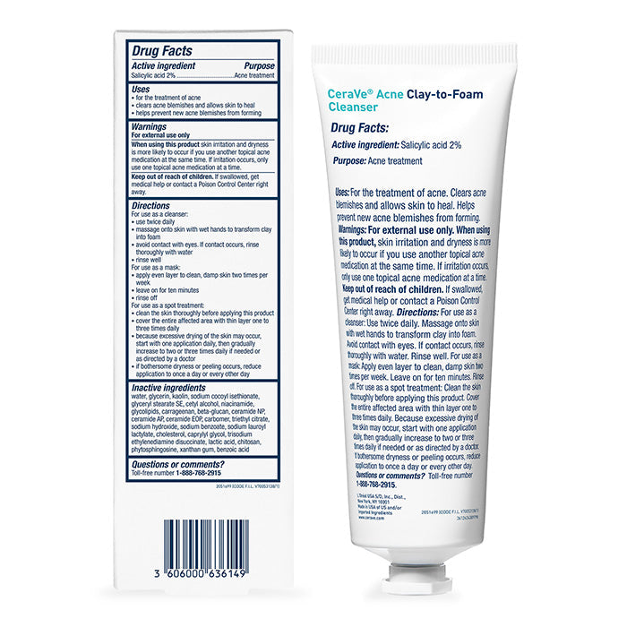 Acne Clay To Foam Cleanser