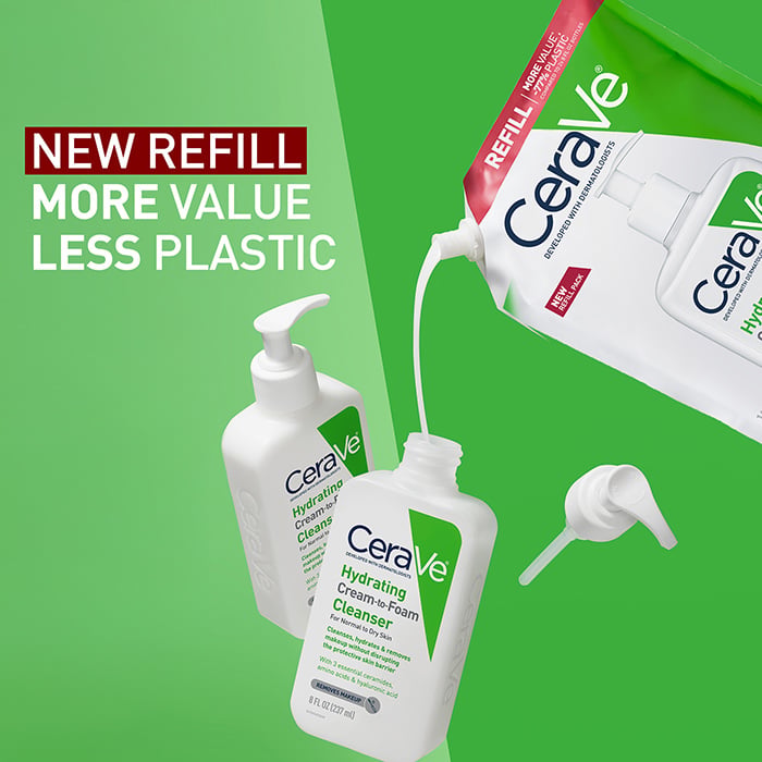 Hydrating Cream-to-Foam Cleanser Refill